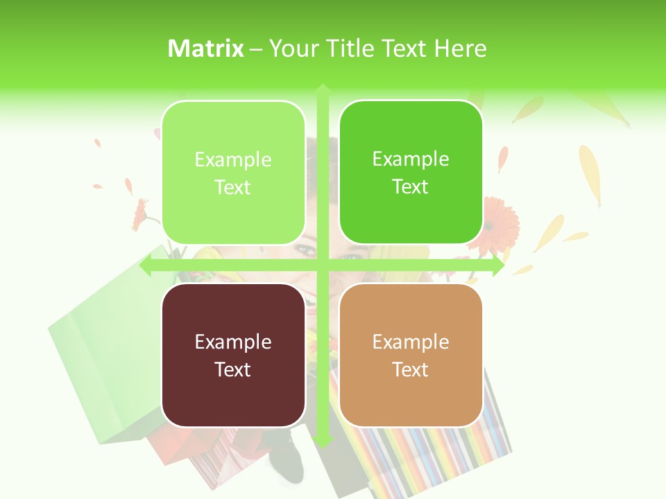 Shopping Pink Floral PowerPoint Template