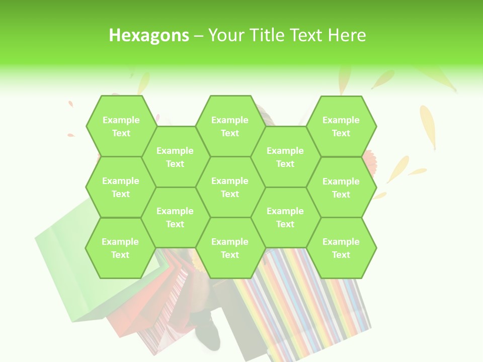 Shopping Pink Floral PowerPoint Template