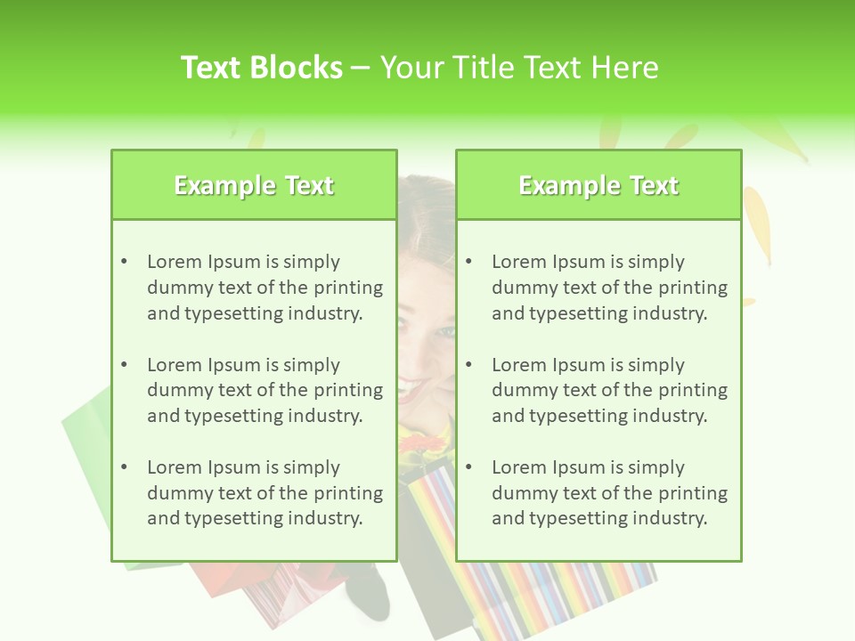 Shopping Pink Floral PowerPoint Template