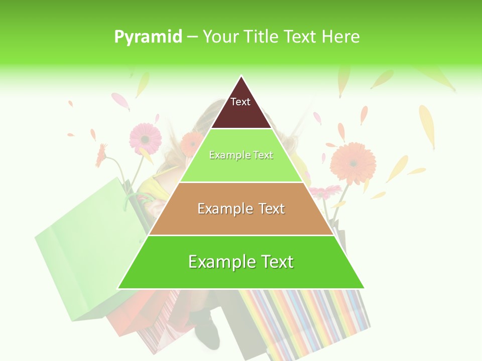 Shopping Pink Floral PowerPoint Template