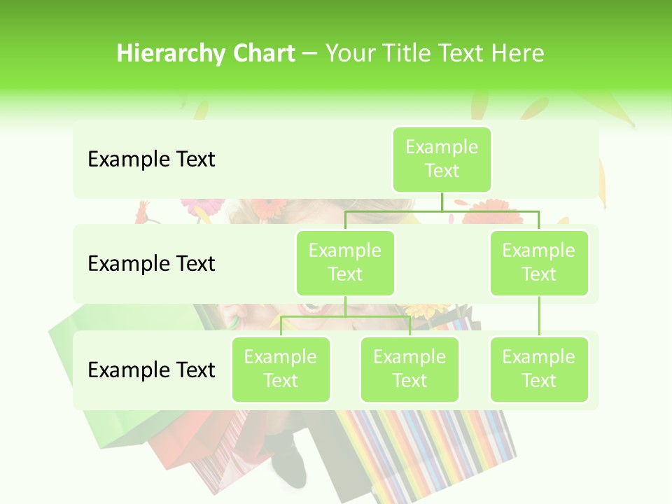 Shopping Pink Floral PowerPoint Template