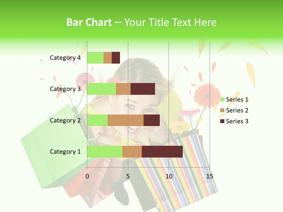 Shopping Pink Floral PowerPoint Template