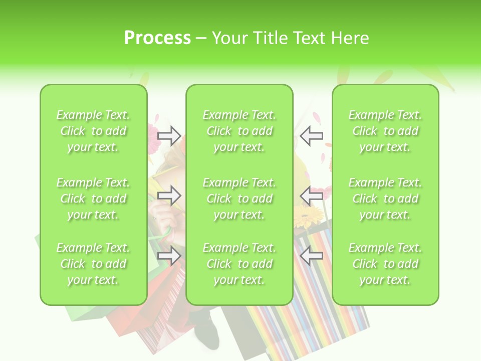 Shopping Pink Floral PowerPoint Template