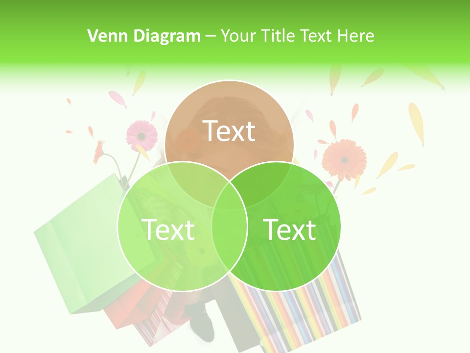 Shopping Pink Floral PowerPoint Template