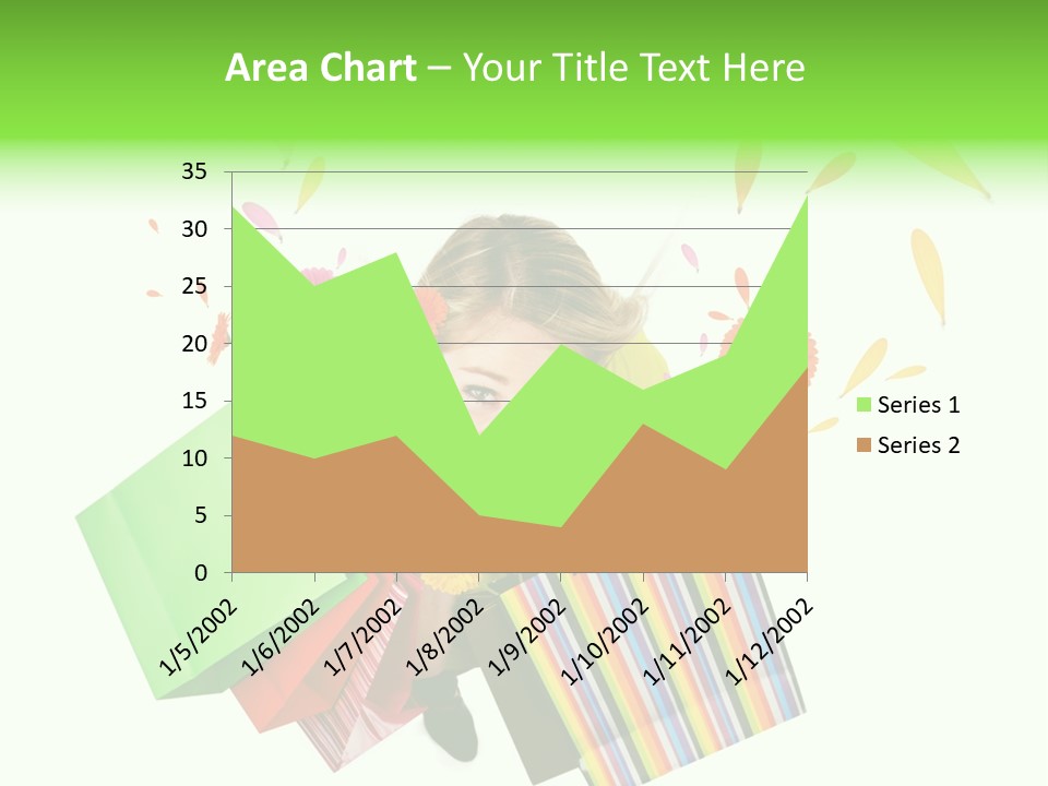 Shopping Pink Floral PowerPoint Template