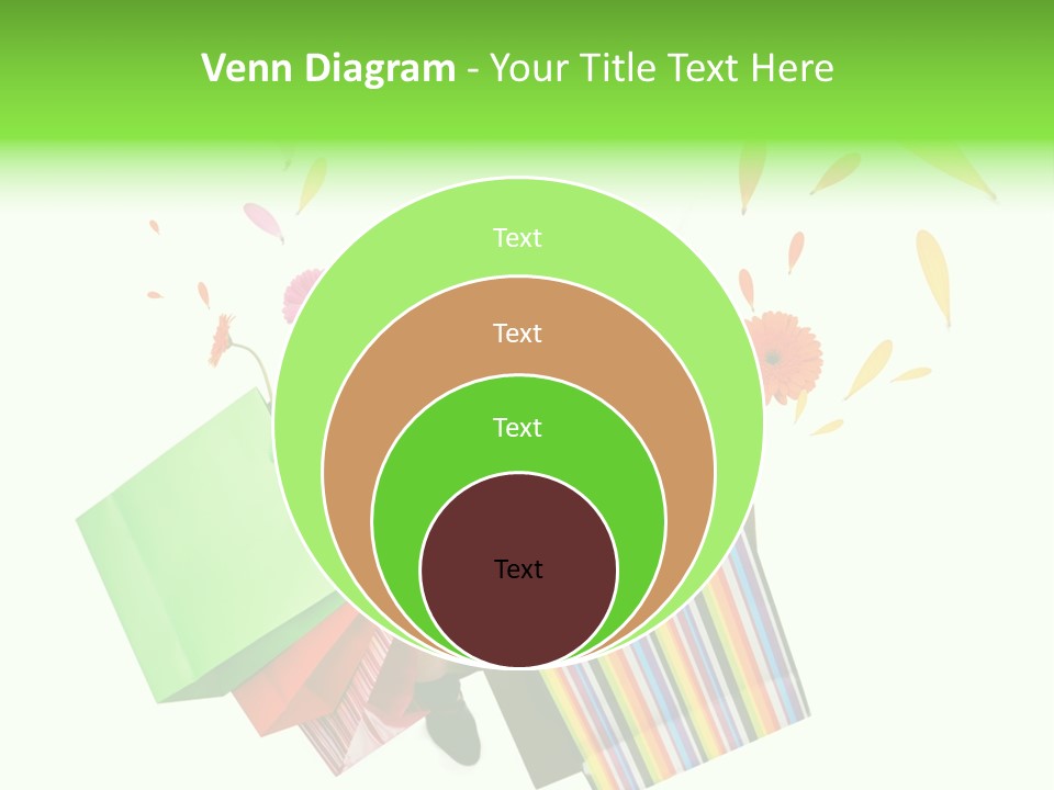 Shopping Pink Floral PowerPoint Template