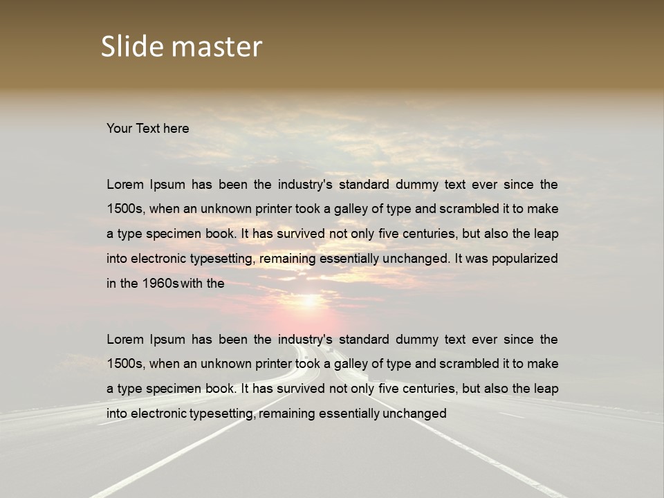 Sun Day Vanishing PowerPoint Template