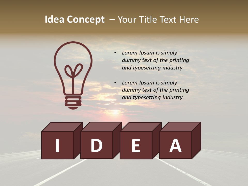 Sun Day Vanishing PowerPoint Template