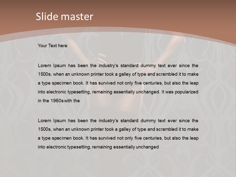 Slim Beauty Darkness PowerPoint Template