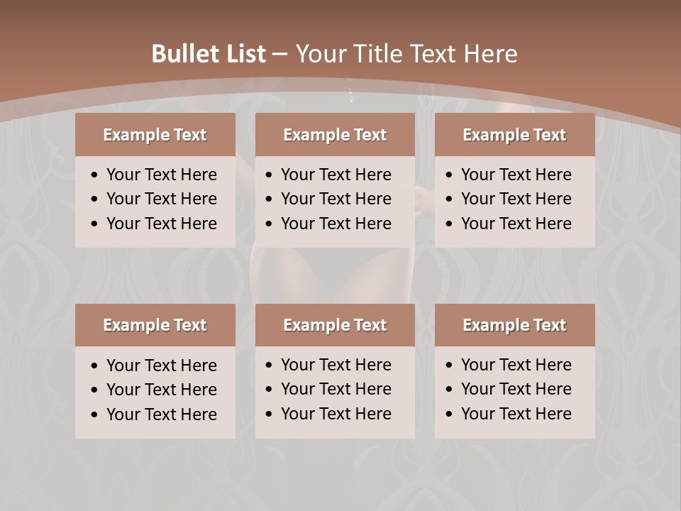 Slim Beauty Darkness PowerPoint Template