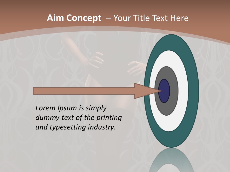 Slim Beauty Darkness PowerPoint Template