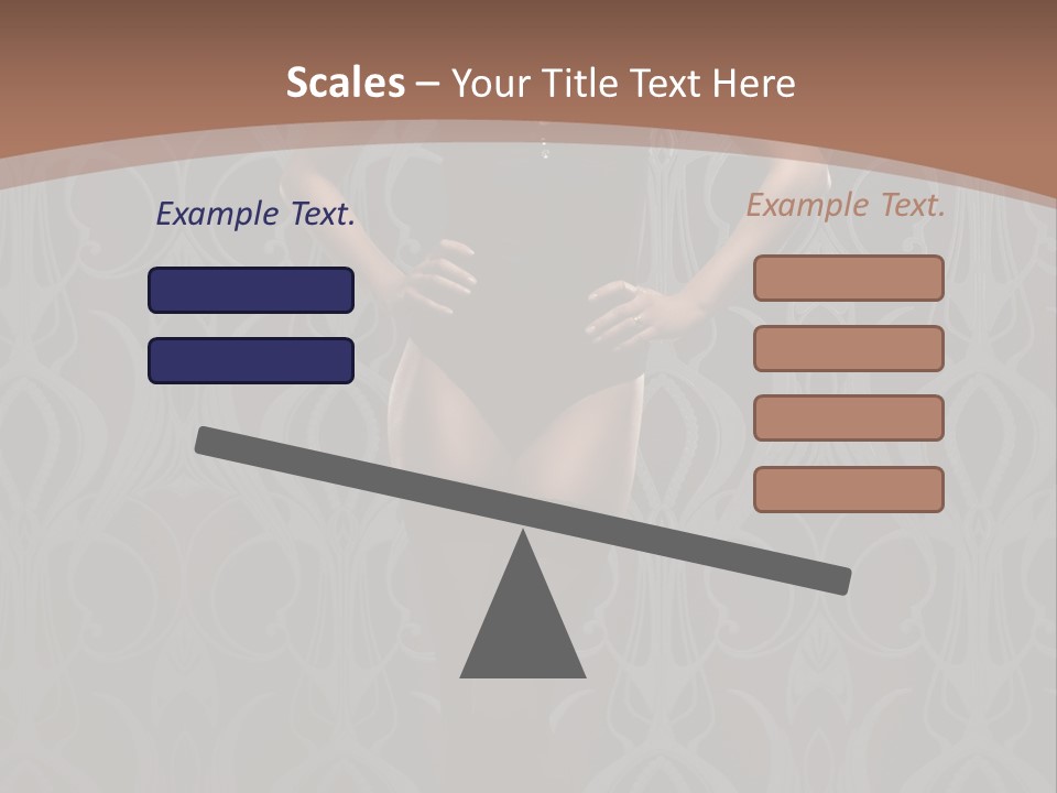 Slim Beauty Darkness PowerPoint Template