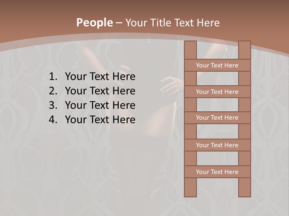 Slim Beauty Darkness PowerPoint Template