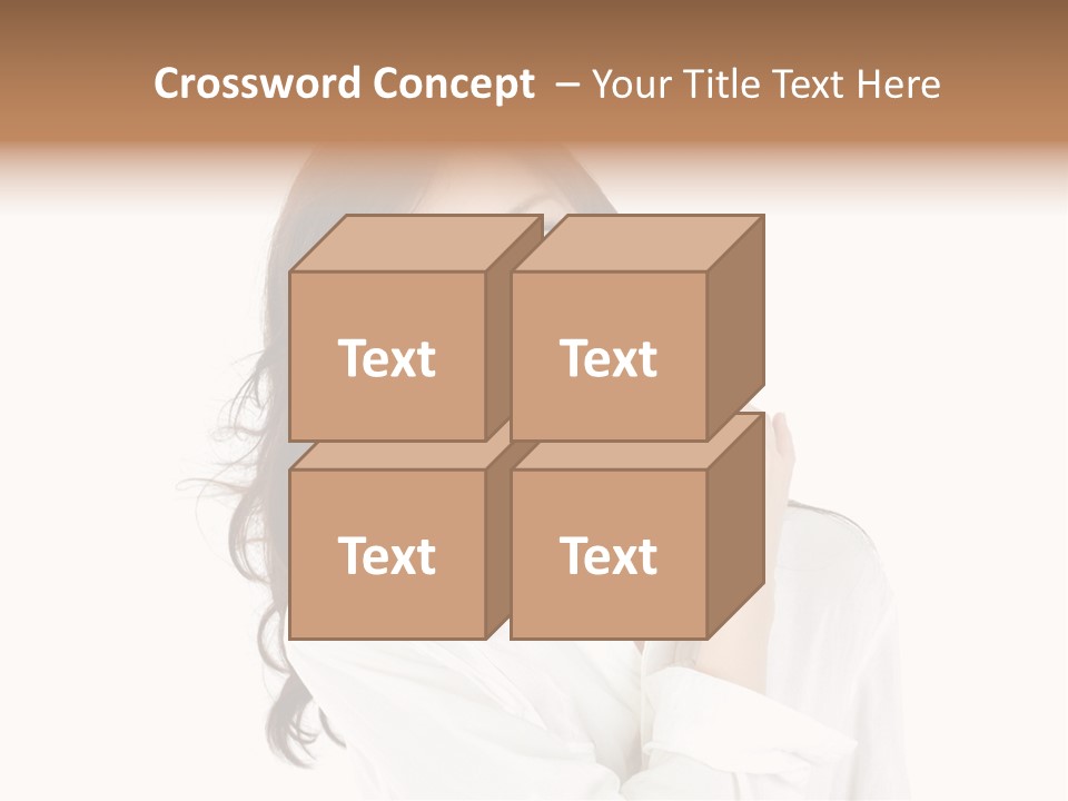 Face Female Young PowerPoint Template