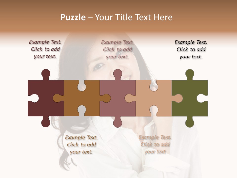 Face Female Young PowerPoint Template