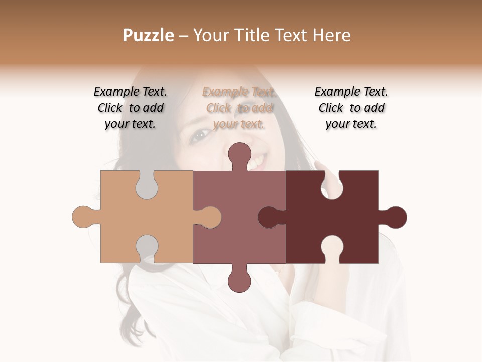 Face Female Young PowerPoint Template