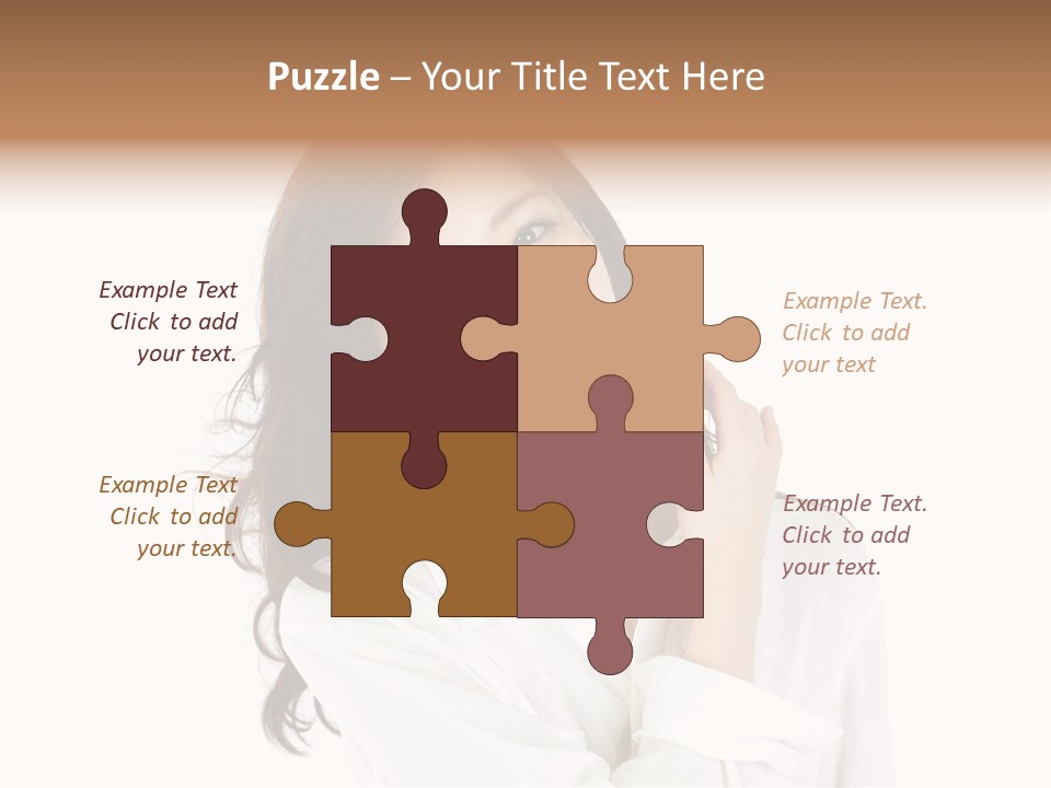 Face Female Young PowerPoint Template