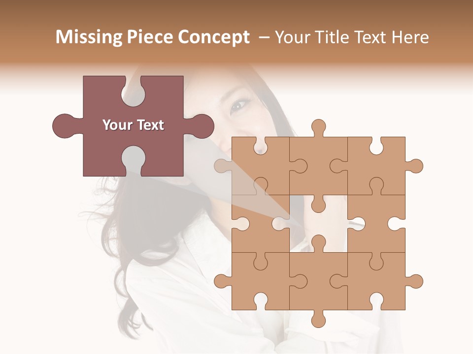 Face Female Young PowerPoint Template