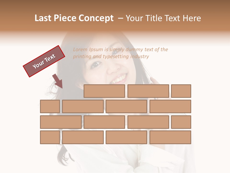 Face Female Young PowerPoint Template