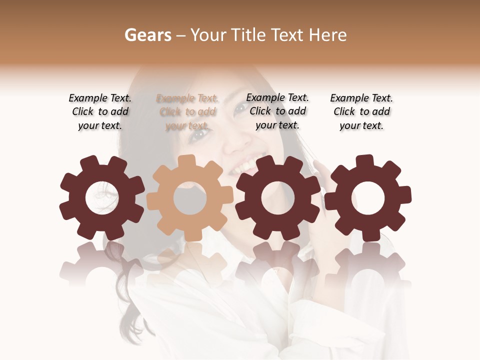 Face Female Young PowerPoint Template