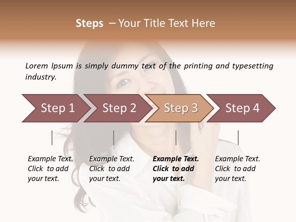 Face Female Young PowerPoint Template