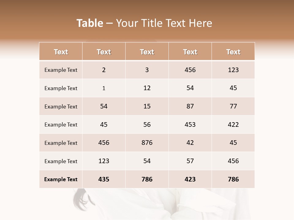 Face Female Young PowerPoint Template