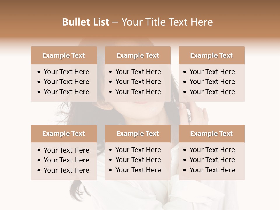 Face Female Young PowerPoint Template