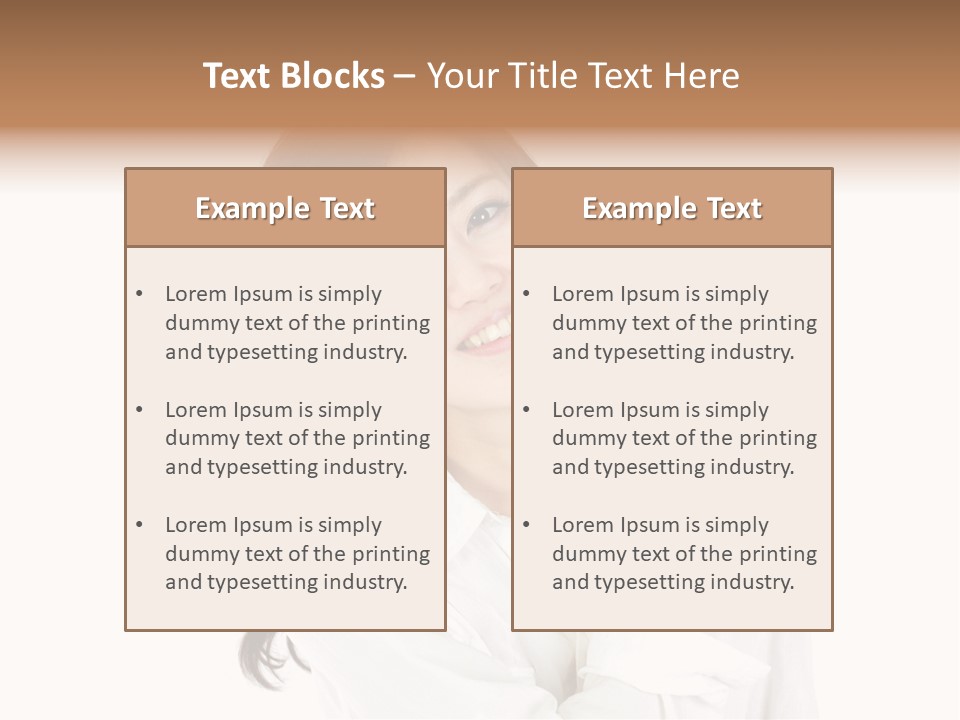 Face Female Young PowerPoint Template