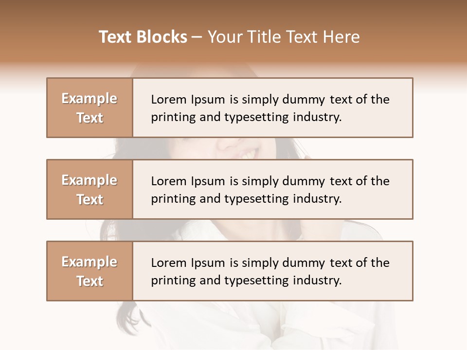 Face Female Young PowerPoint Template