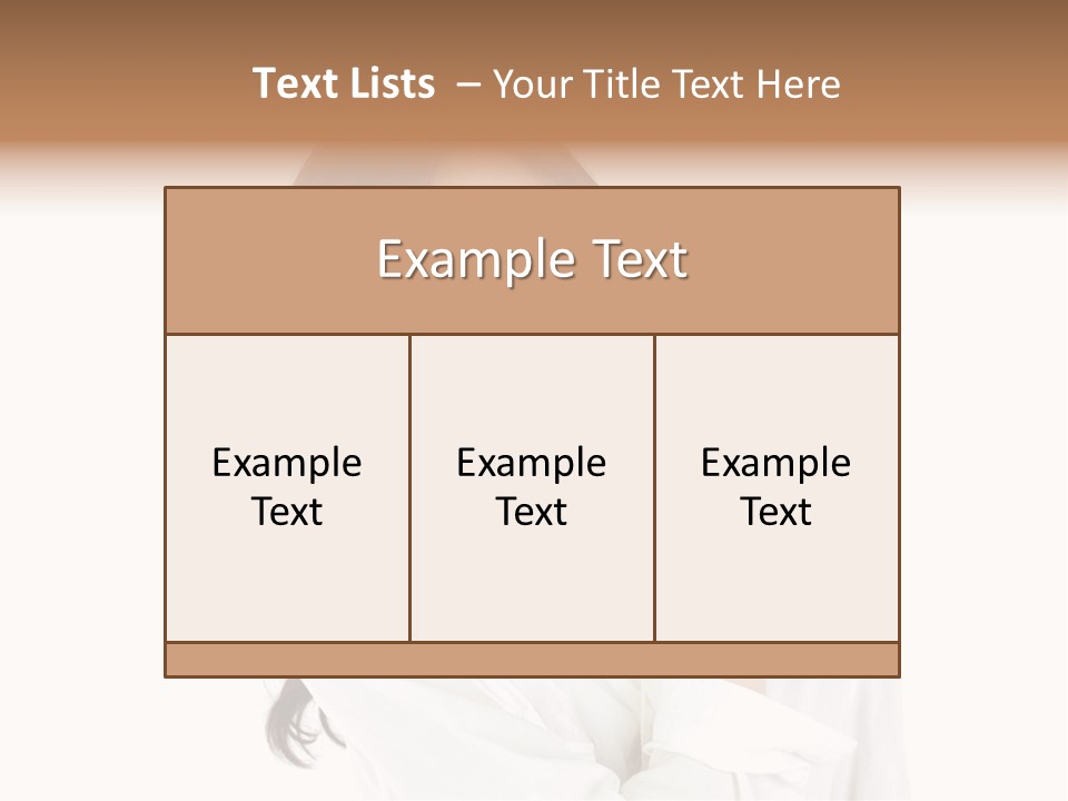 Face Female Young PowerPoint Template