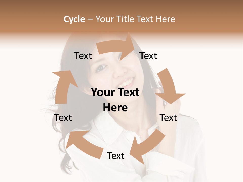 Face Female Young PowerPoint Template