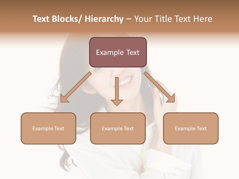 Face Female Young PowerPoint Template