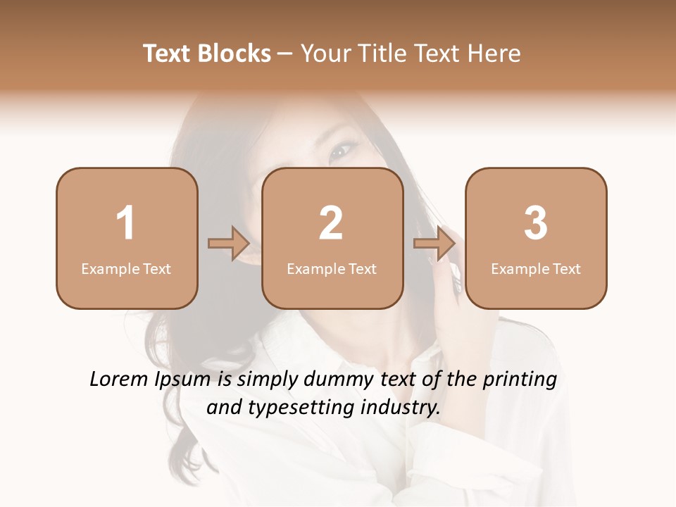 Face Female Young PowerPoint Template