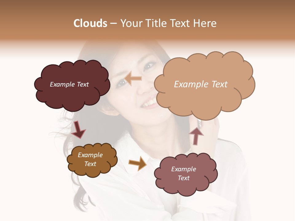 Face Female Young PowerPoint Template