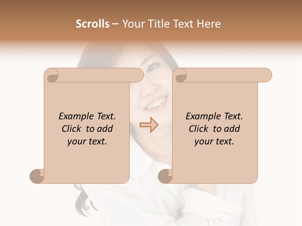 Face Female Young PowerPoint Template