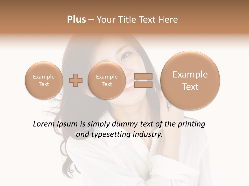 Face Female Young PowerPoint Template