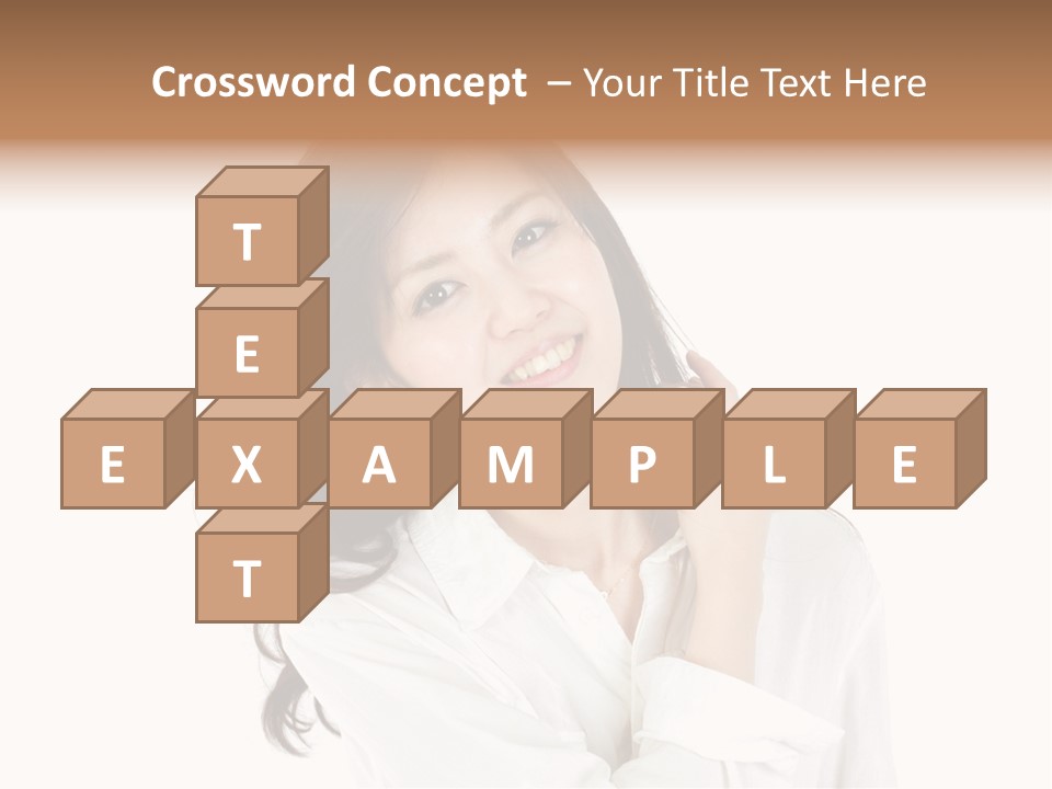 Face Female Young PowerPoint Template