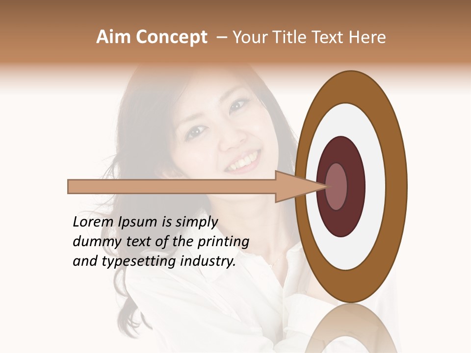 Face Female Young PowerPoint Template