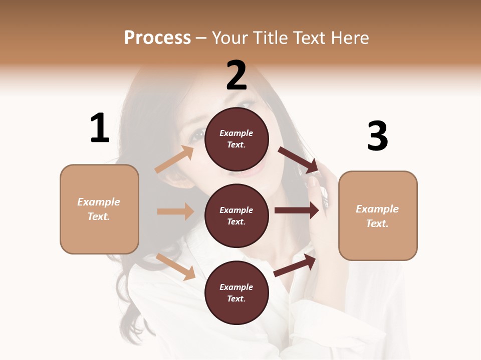 Face Female Young PowerPoint Template