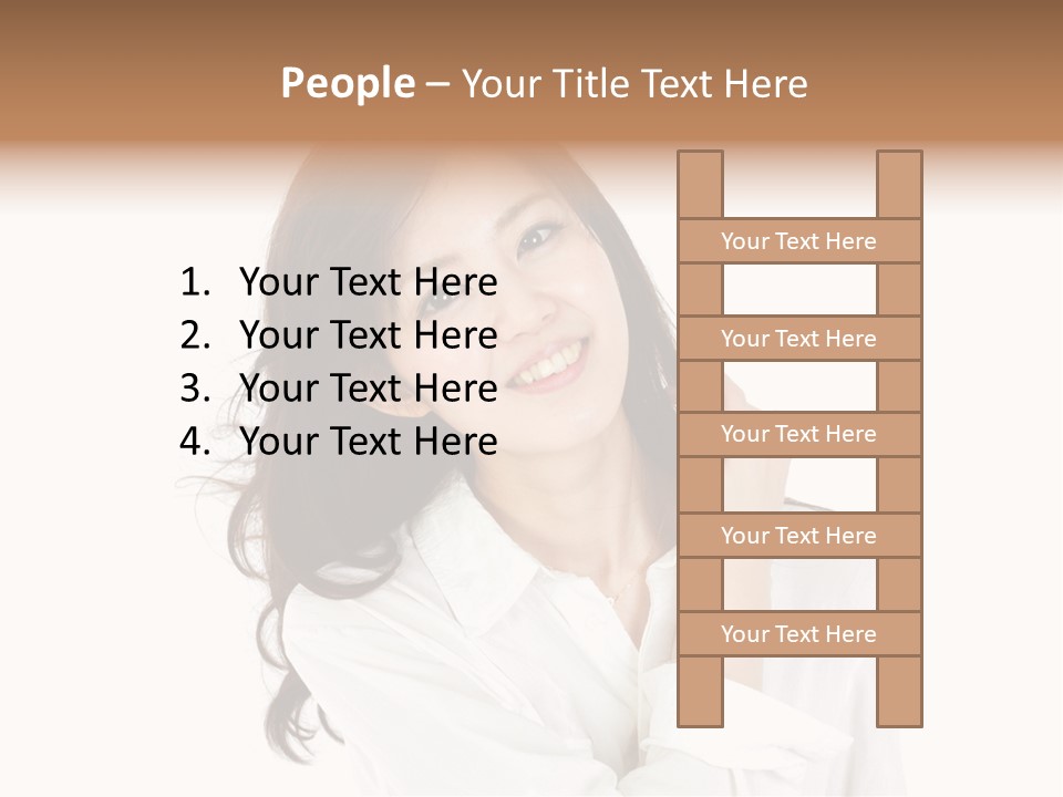 Face Female Young PowerPoint Template