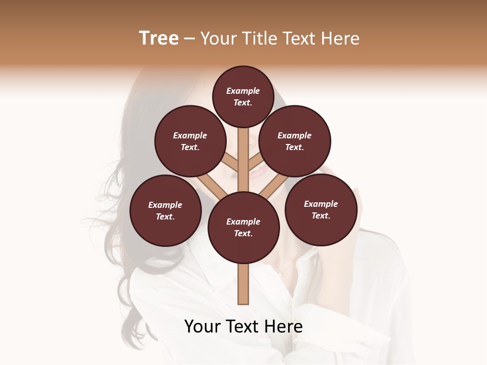 Face Female Young PowerPoint Template