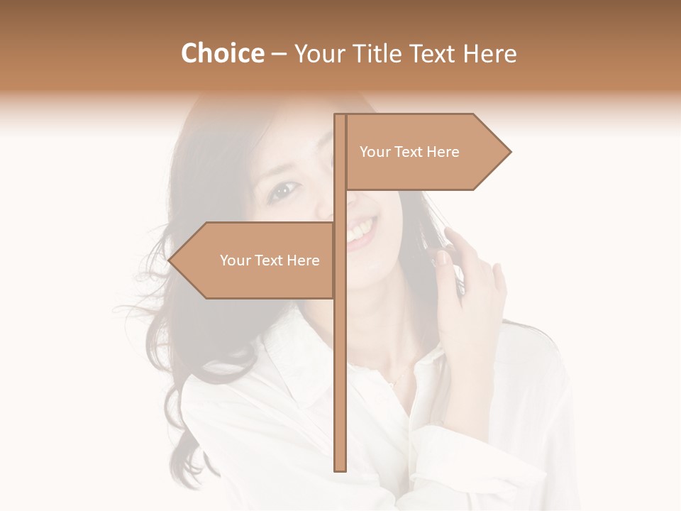 Face Female Young PowerPoint Template