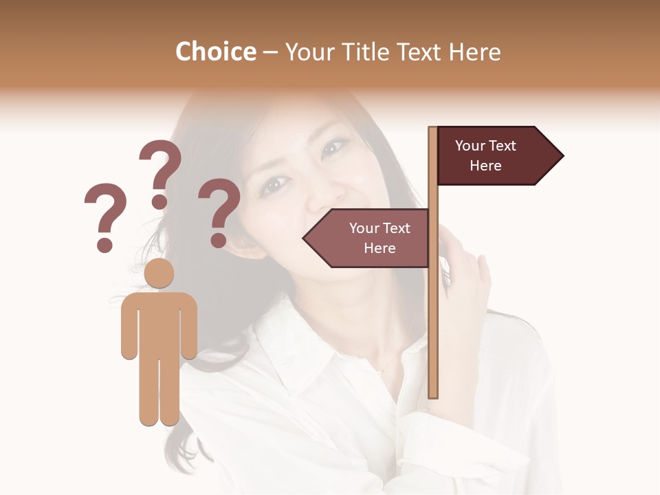 Face Female Young PowerPoint Template