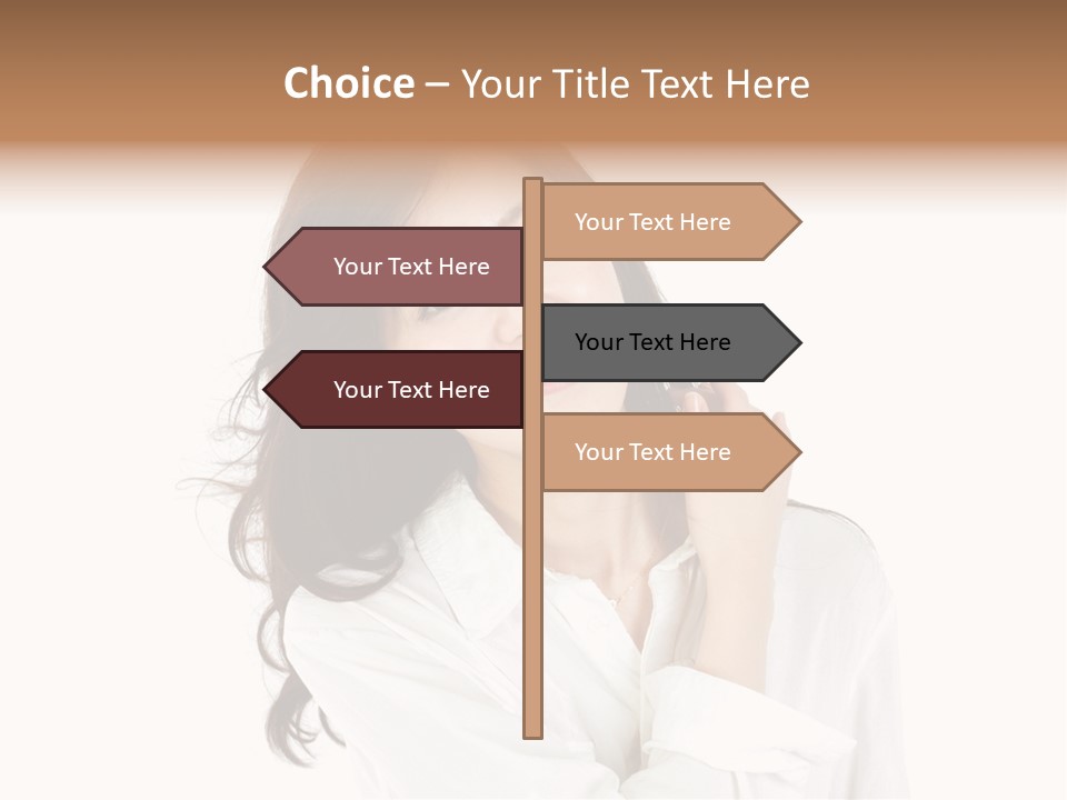 Face Female Young PowerPoint Template