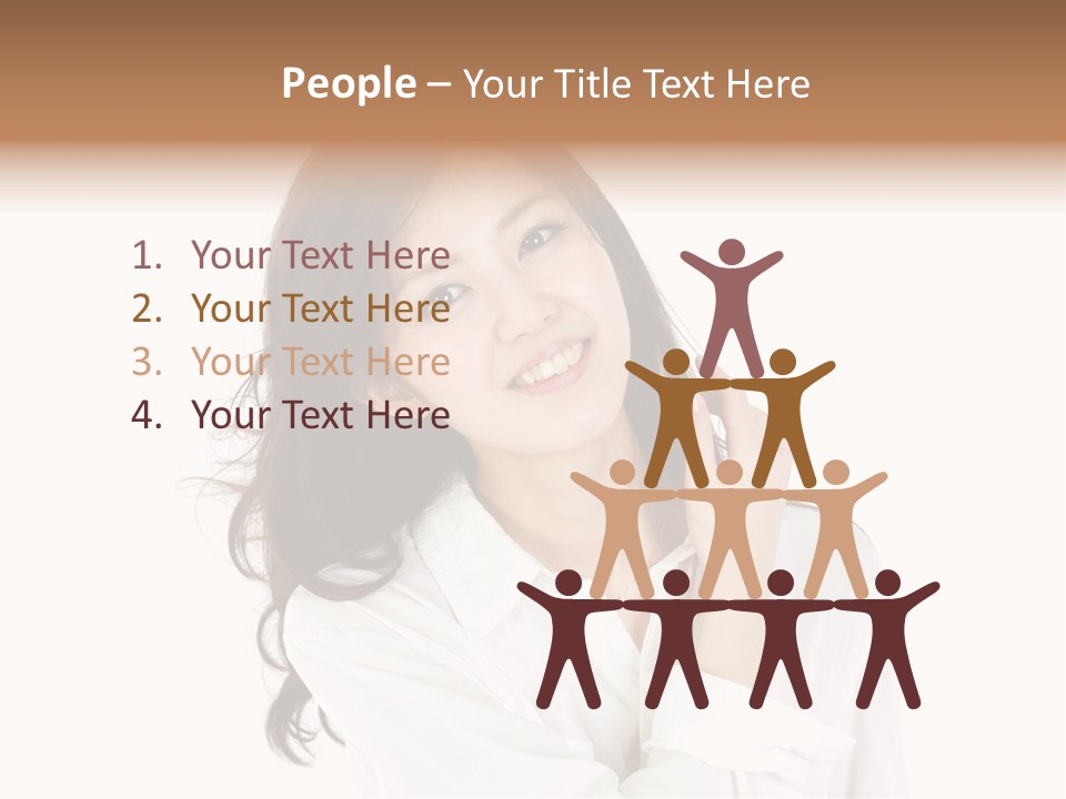 Face Female Young PowerPoint Template