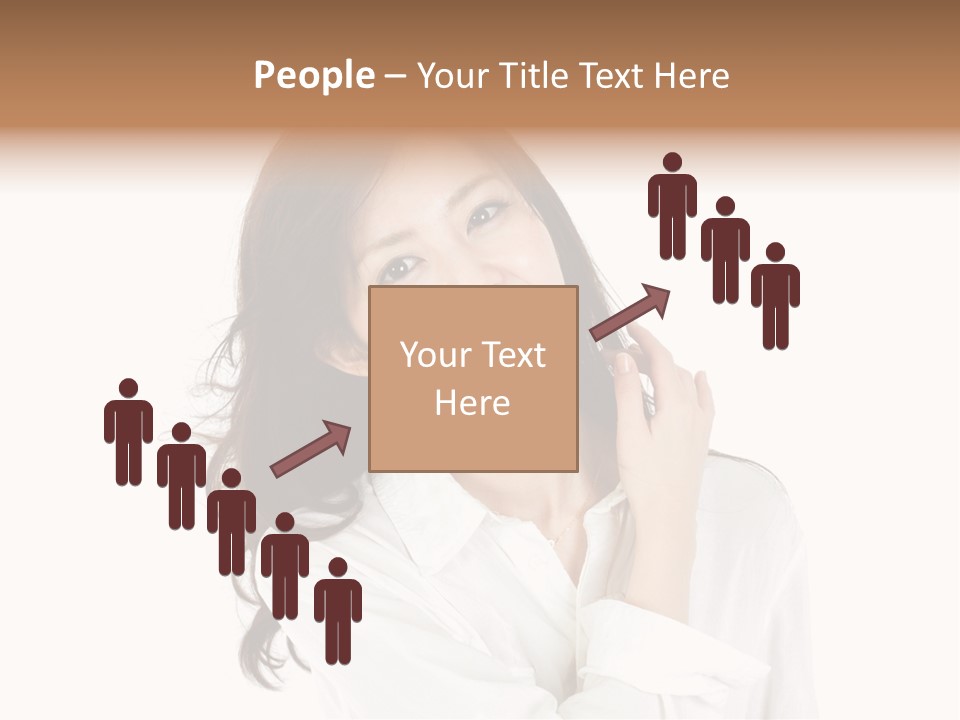 Face Female Young PowerPoint Template