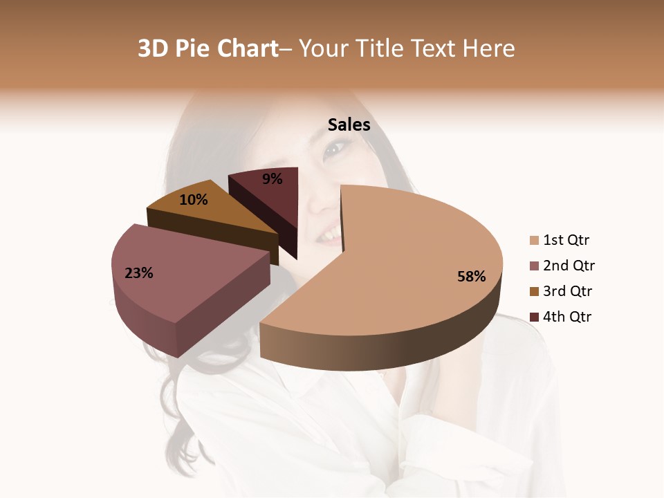 Face Female Young PowerPoint Template