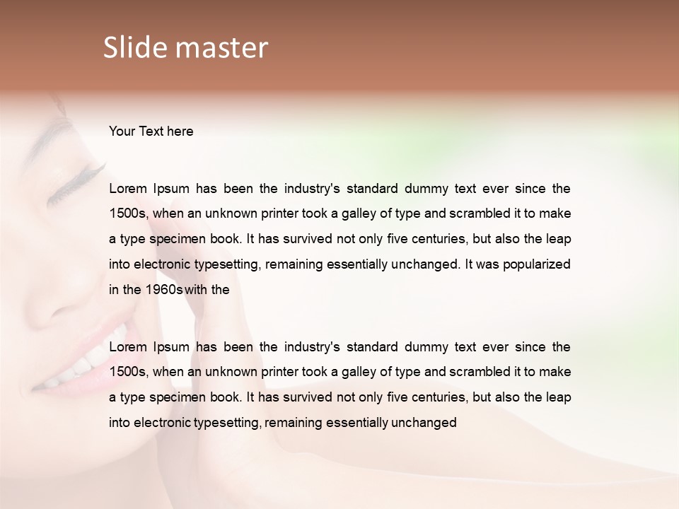 Hand Touch Cute PowerPoint Template