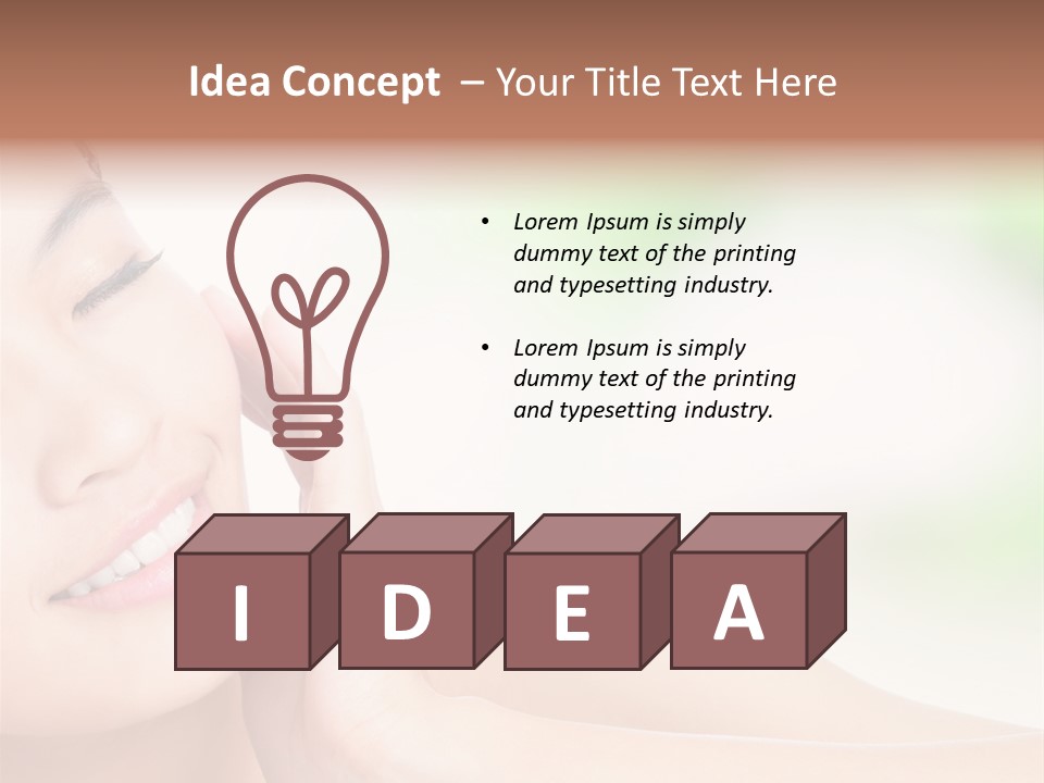 Hand Touch Cute PowerPoint Template