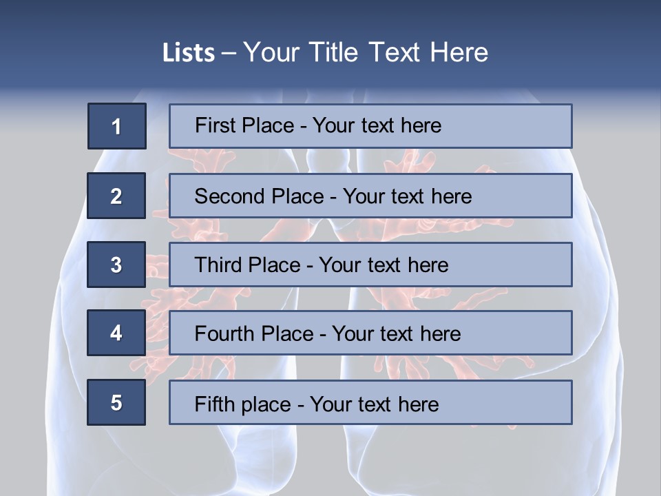 Rib Male Lymph PowerPoint Template